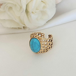 Turkuaz Çelik Yüzük