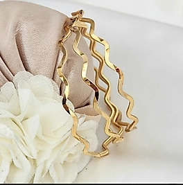 22.5cm 3'lü Zigzag Ajda Bilezik