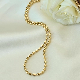 Badem 14k Çelik Kolye(40cm+5cm)