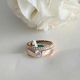 Solitaire Xuping Çelik Yüzük(19 no)