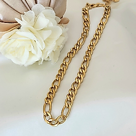 Kuşgözü Kalın Çelik Kolye(45 +:6 cm