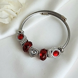 Thered Çelik Charm Bileklik