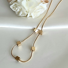 Iri Küp Celik Kolye(45cm+6cm)