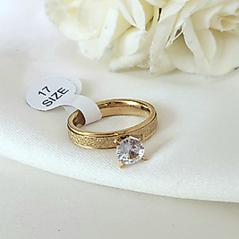 Kumlu Tektaş Çelik Yüzük(19 no)