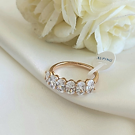 Alti Badem Xuping Çelik Yüzük (16 no)