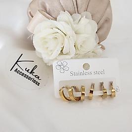 6'li Çelik Halka kupe set