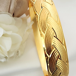 20cm Örgülü 22K Kuyum Bilezik 1.5cm