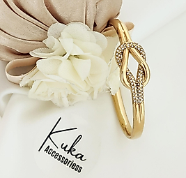 Vintage Örgü Çelik Kelepçe 20cm