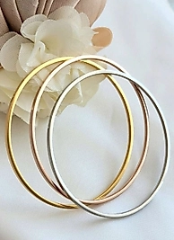 22cm 3'lu 3 Renk Celik Ajda Bilezik