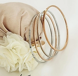 4'lu 20cm Rose Silver ince Kibrit Çelik Ajda