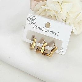 Cartii 3'LÜ ÇELİK KÜPE