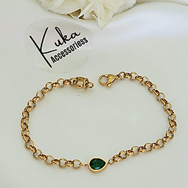 Damla Safir Celik Bileklik&halhal