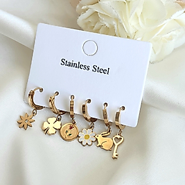 6LI TAVŞAN ÇELİK KÜPE