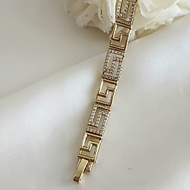 Sonsuz Taslı Çelik Bileklik 14k