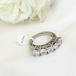 İrı 5 Taş  Çelik Yüzük(17no)