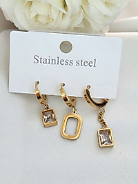 Baget 3’lü Çelik Küpe