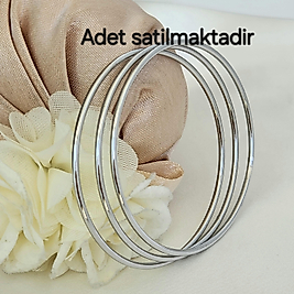 20cm  Silver Ince Boru Çelik Ajda